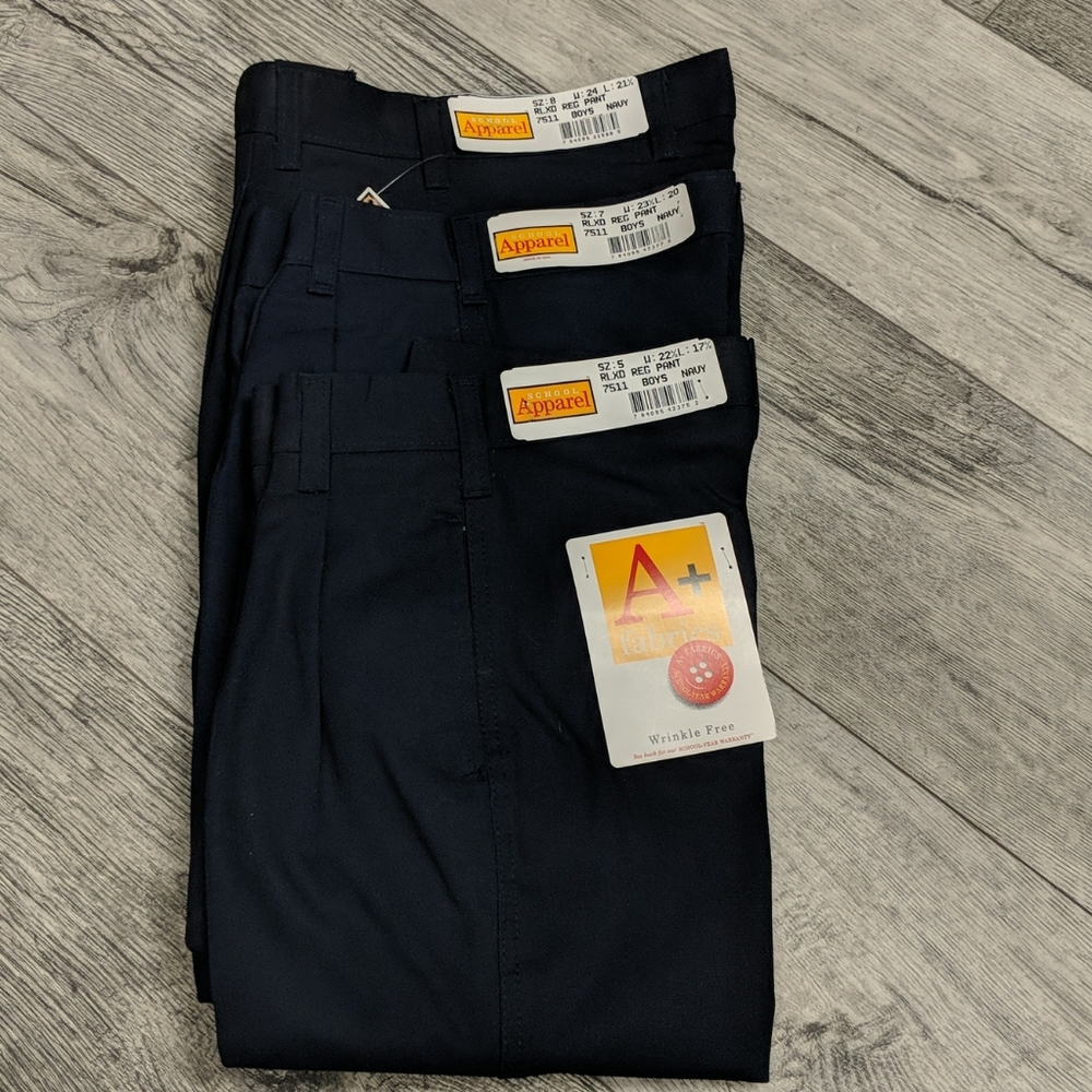 School Apparel RLXD REG PANT NAVY